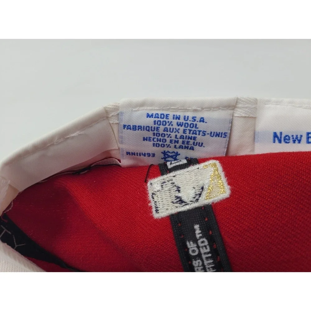 Vintage Washington Nationals‎ New Era 59Fifty Fitted 6 3/4 Hat Cap Wool MLB Red